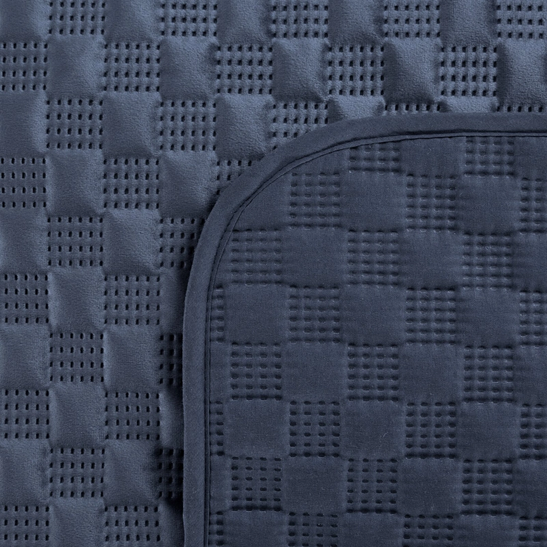 Prehoz 170x210 cm velúrový, tmavomodrý