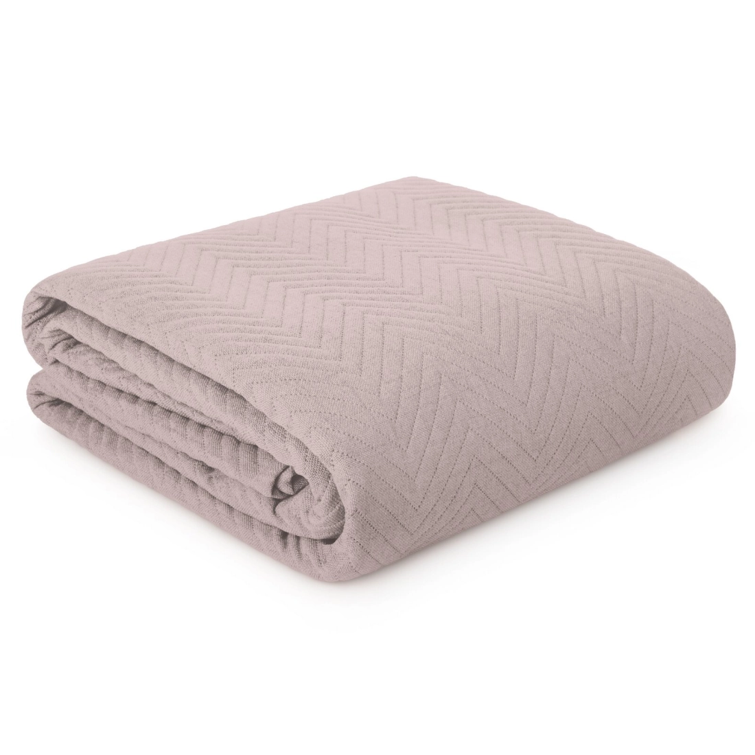 Prehoz 170x210 cm vzor rybej kosti, ružový