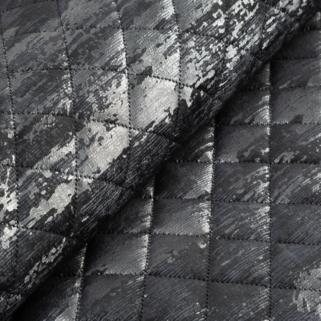 Prehoz 170x210 cm vzorovaný, čierny a strieborný