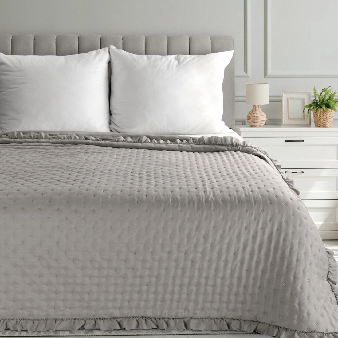 Prehoz 200x220 cm mikrovláknový, sivobéžový