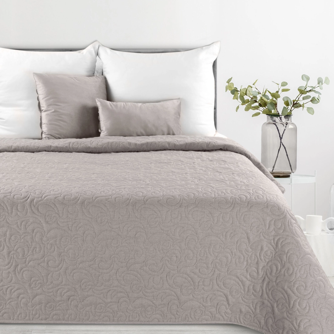 Prehoz 200x220 cm polyesterový, sivý