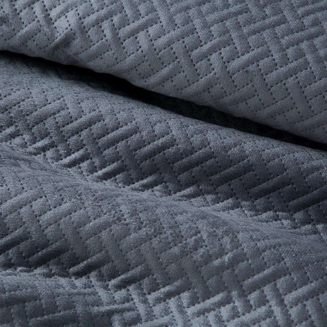 Prehoz 200x220 cm s geometrickým vzorom, grafitový