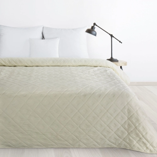 Prehoz 200x220 cm s geometrickým vzorom, krémový