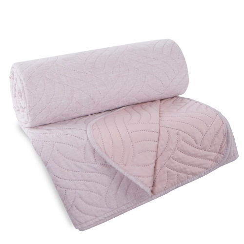 Přehoz 200x220 cm s geometrickým vzorem, růžový