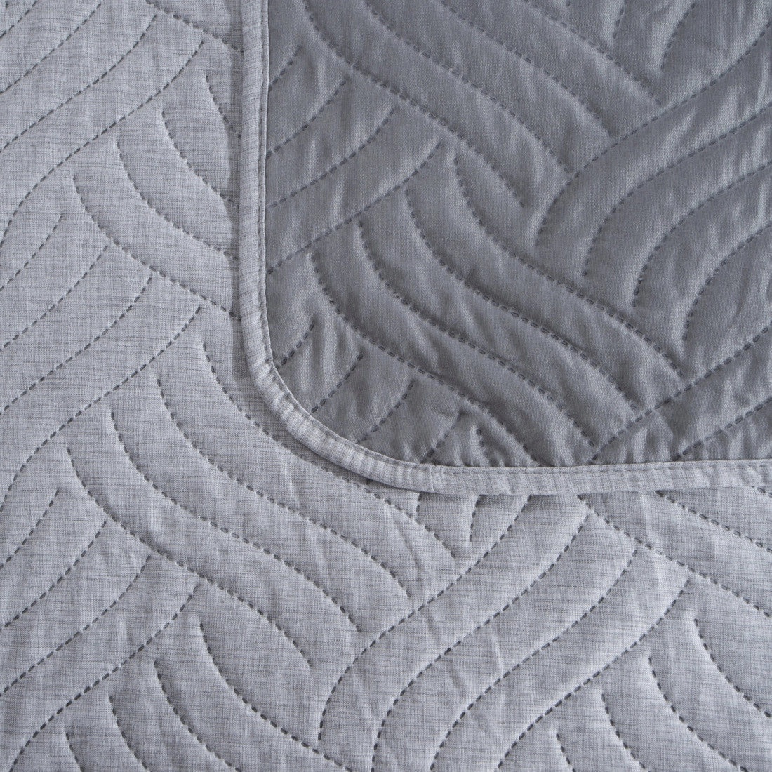 Prehoz 200x220 cm s geometrickým vzorom, strieborný