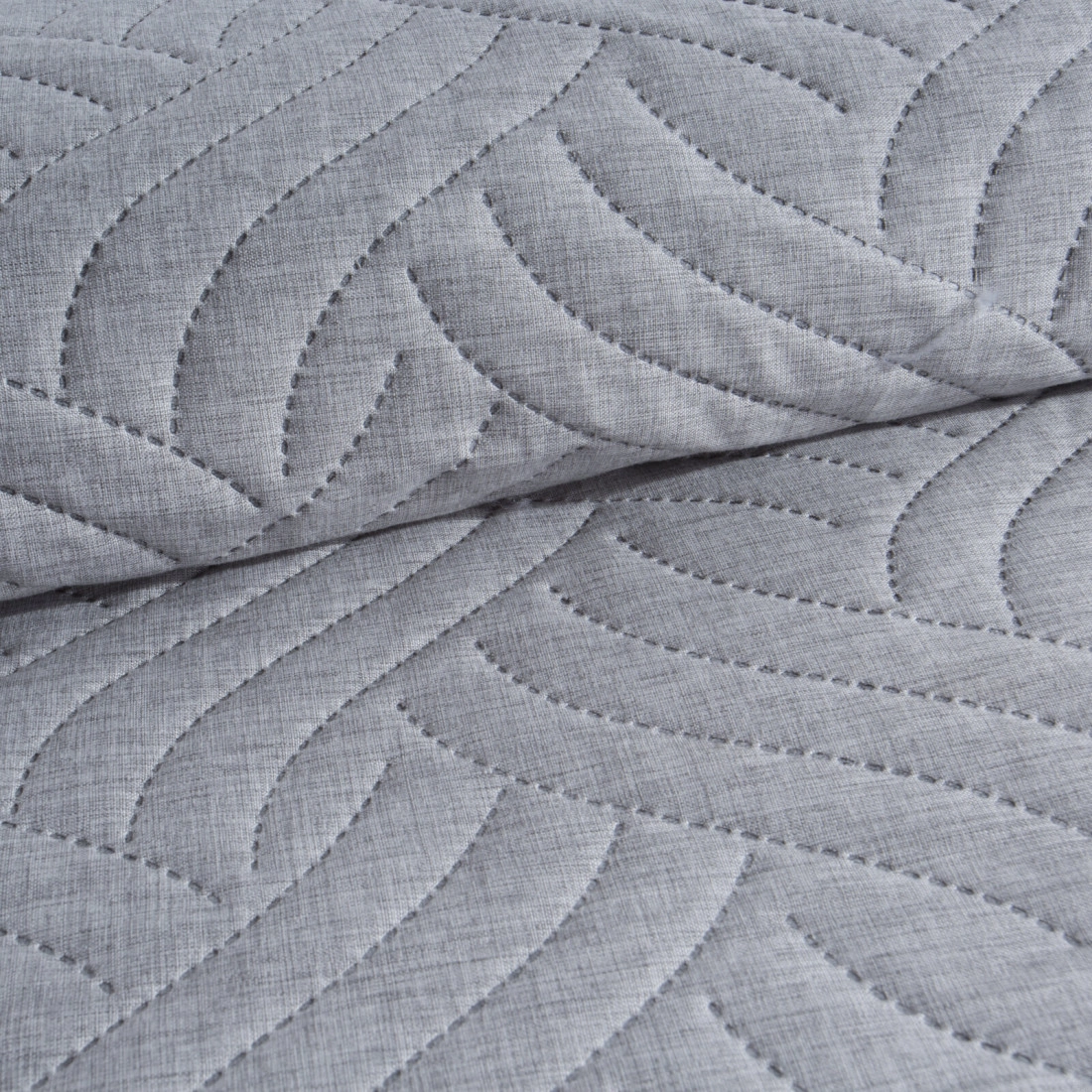 Prehoz 200x220 cm s geometrickým vzorom, strieborný