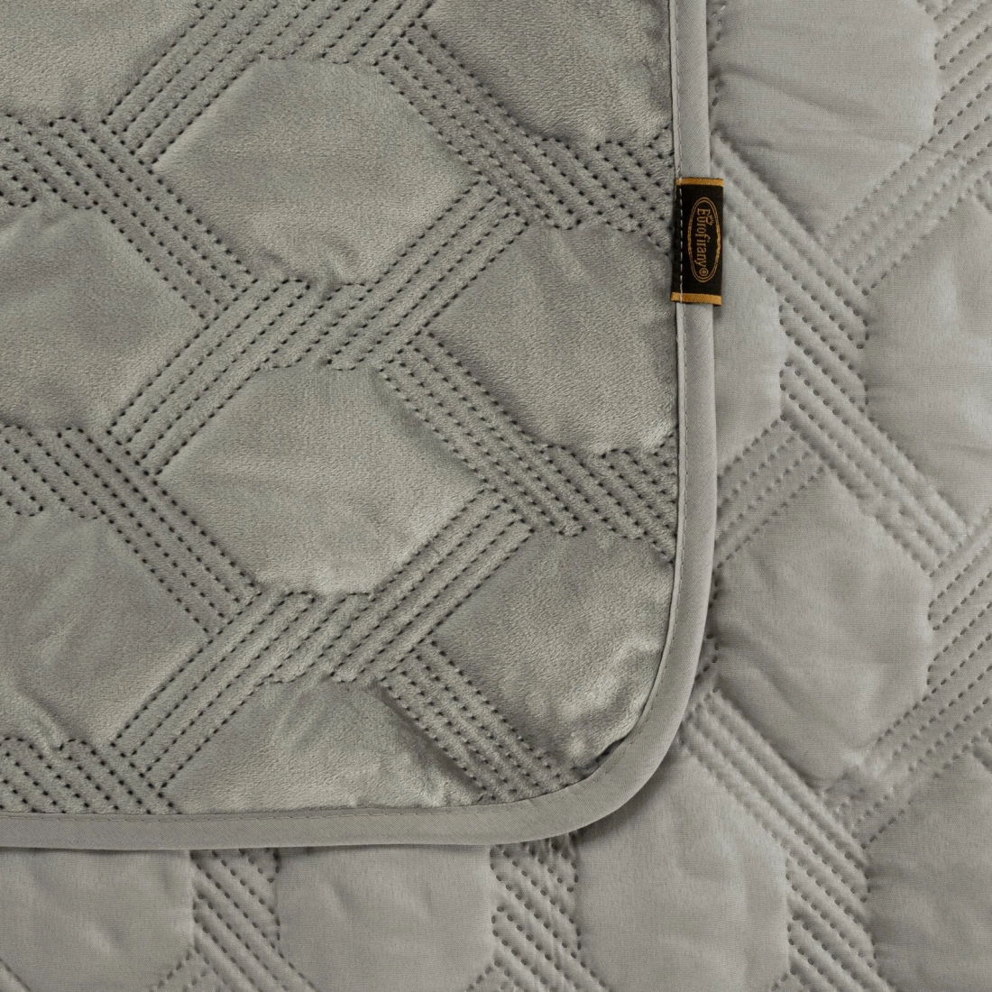 Prehoz 200x220 cm s geometrickým vzorom, strieborný