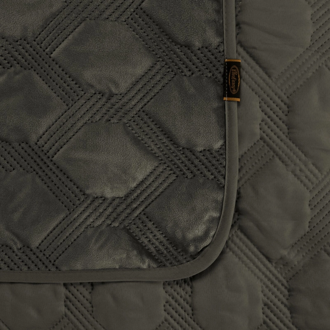 Prehoz 200x220 cm s geometrickým vzorom, tmavohnedý