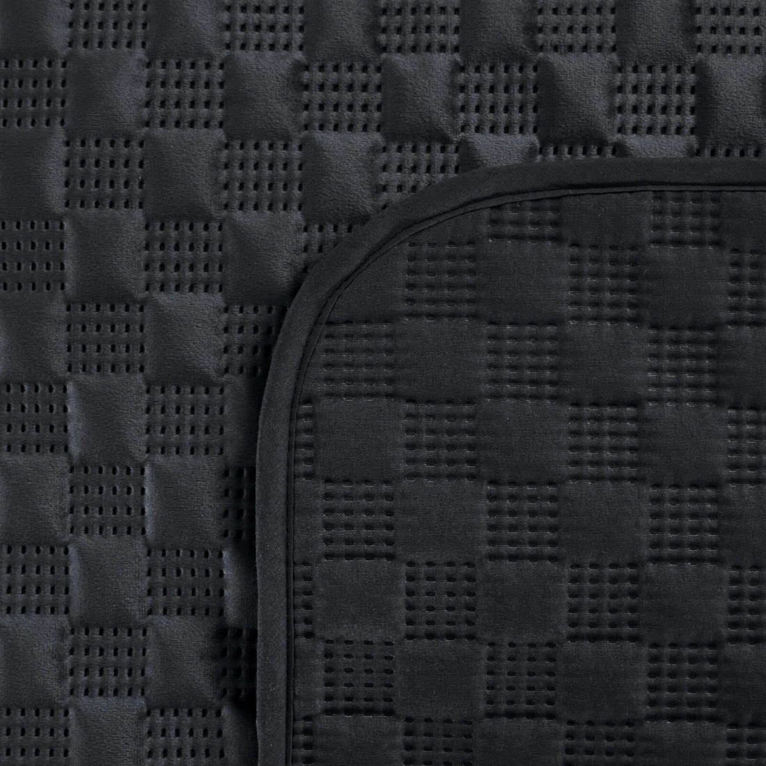 Prehoz 200x220 cm velúrový, čierny