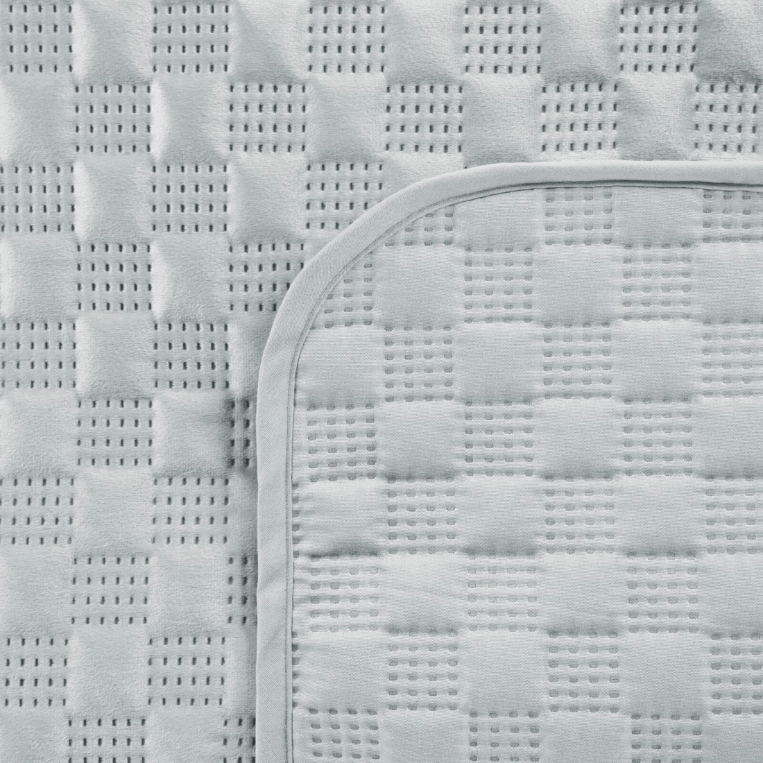 Prehoz 200x220 cm velúrový, strieborný