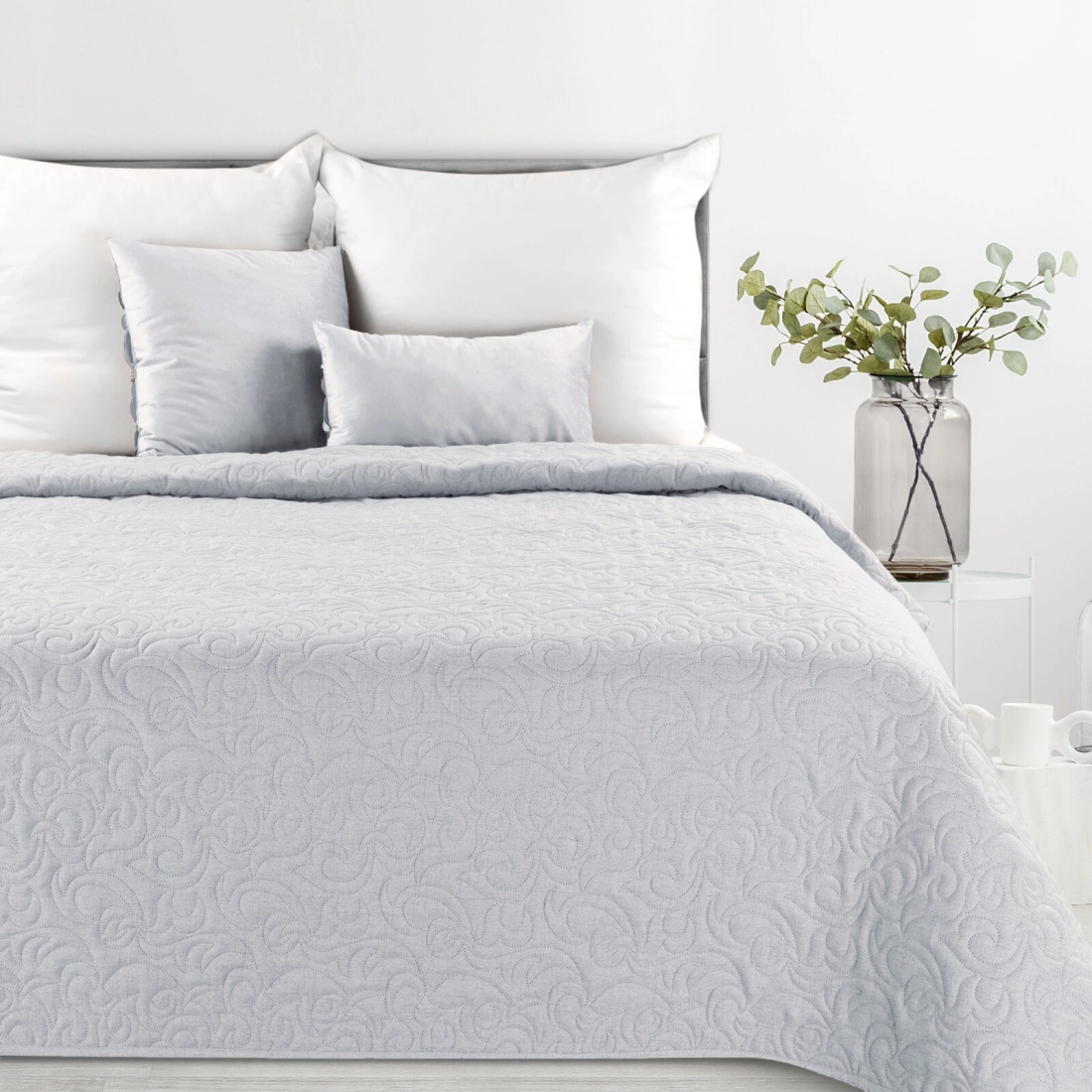 Prehoz 220x240 cm jednofarebný, strieborný