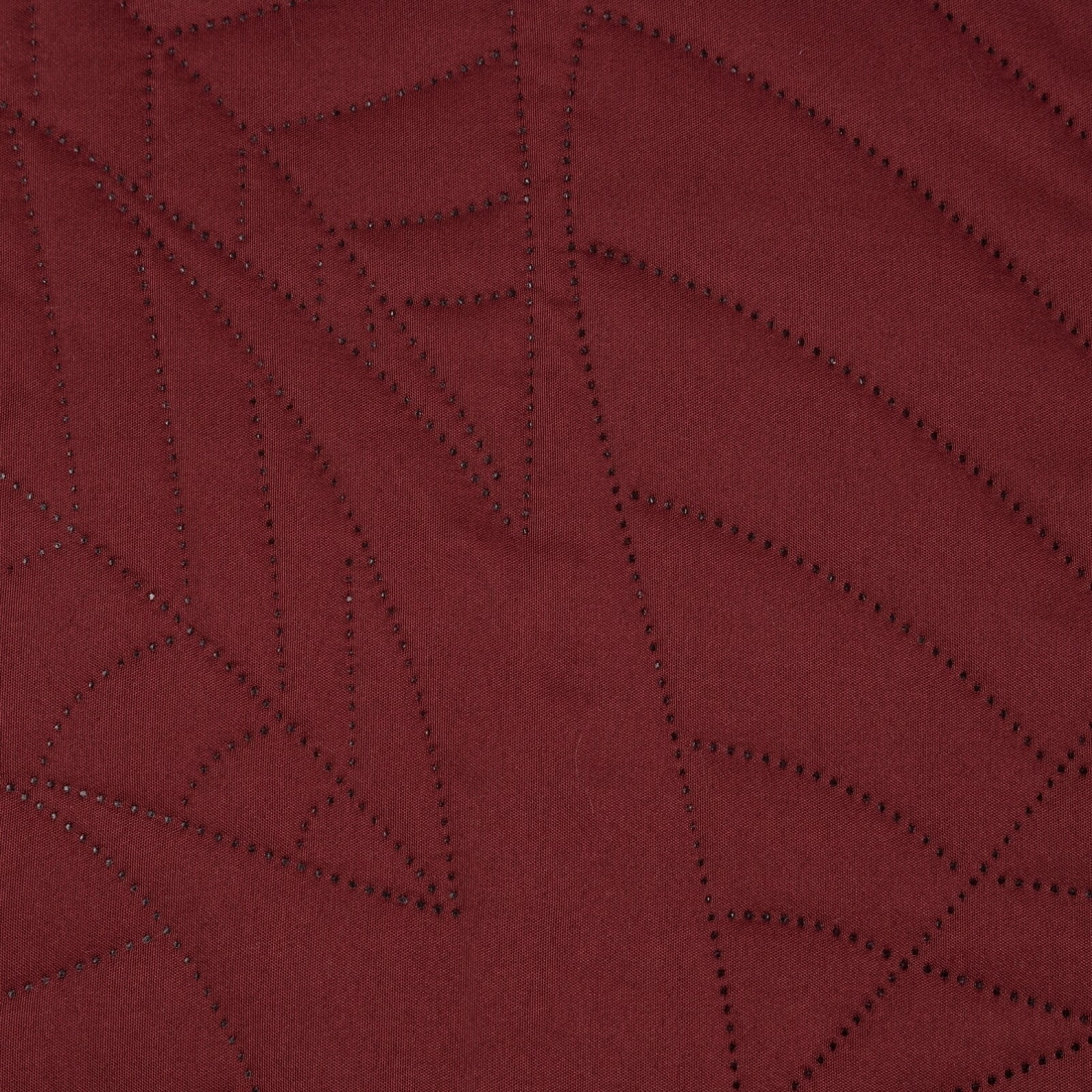 Prehoz 220x240 cm mikrovláknový s listovým vzorom, bordový