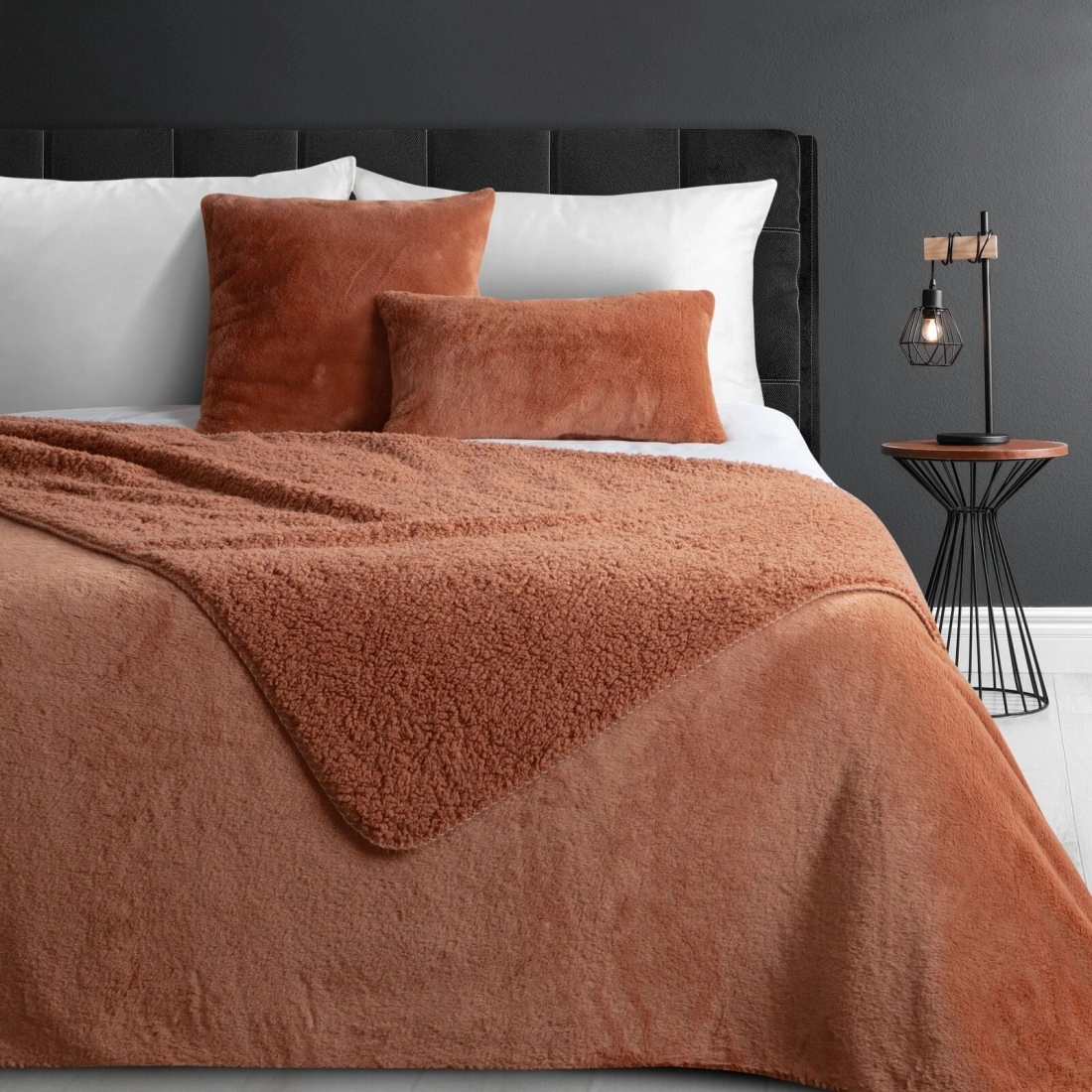 Prehoz 220x240 cm obojstranný, oranžovohnedý