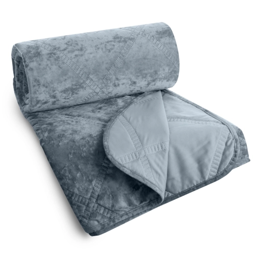 Prehoz 220x240 cm s geometrických vzorom kosoštvorcov, strieborný