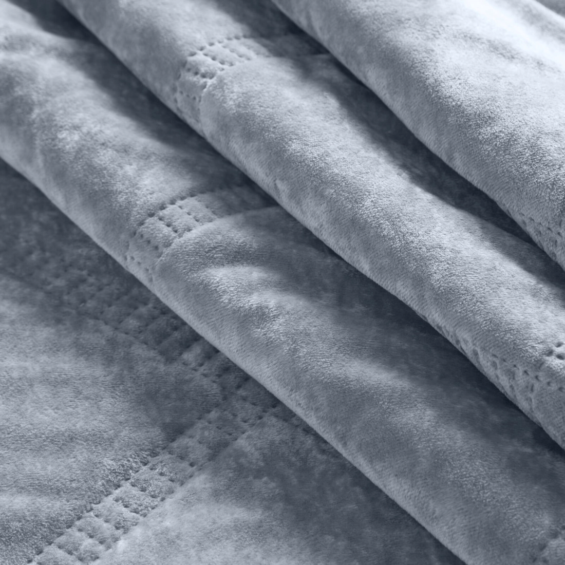 Přehoz 220x240 cm s geometrickým vzorem kosočtverců, stříbrný