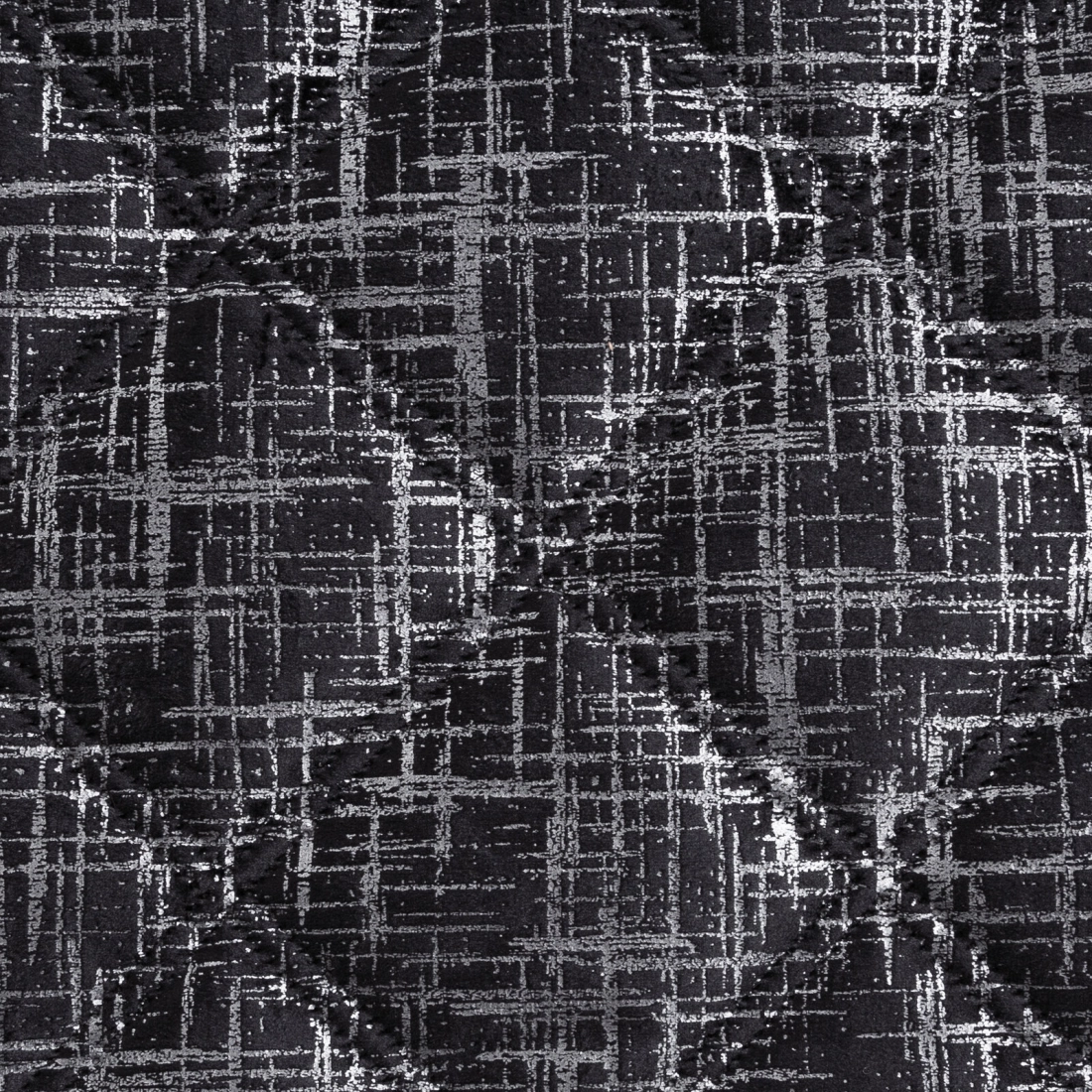 Prehoz 220x240 cm s geometrickým vzorom, čierny