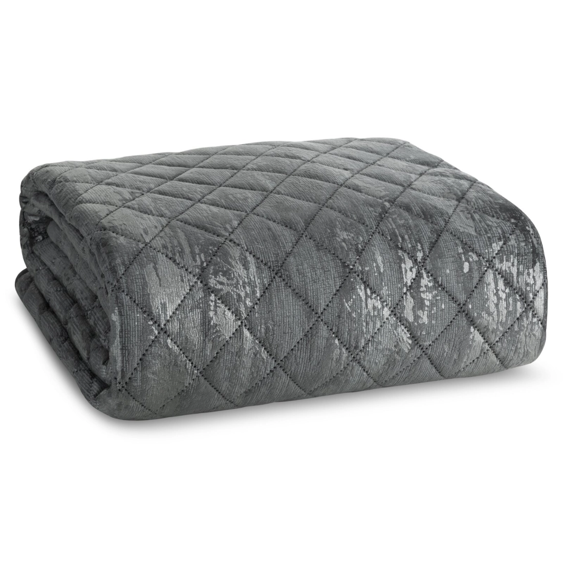 Prehoz 220x240 cm s geometrickým vzorom, oceľový a strieborný