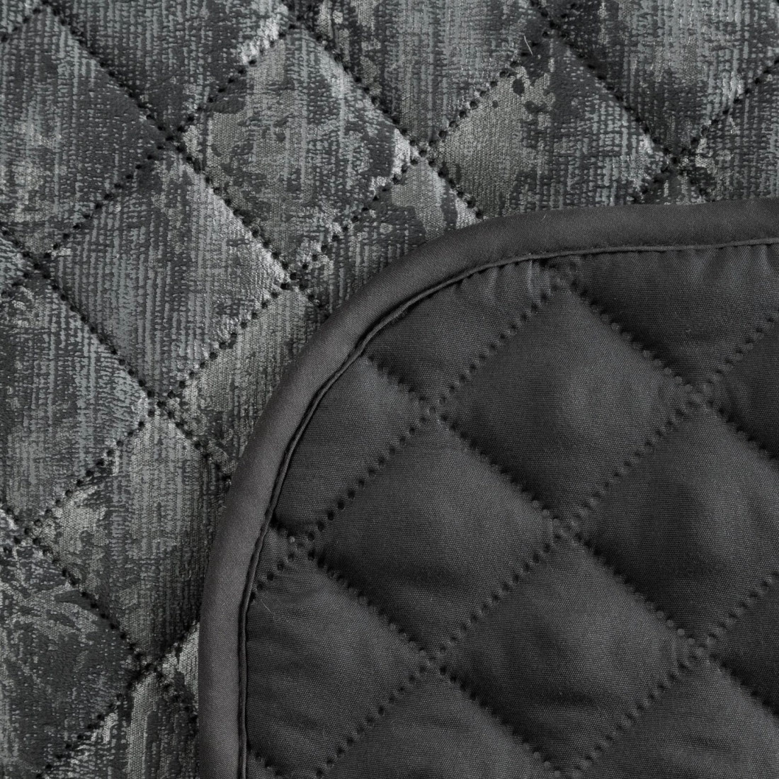 Prehoz 220x240 cm s geometrickým vzorom, oceľový a strieborný