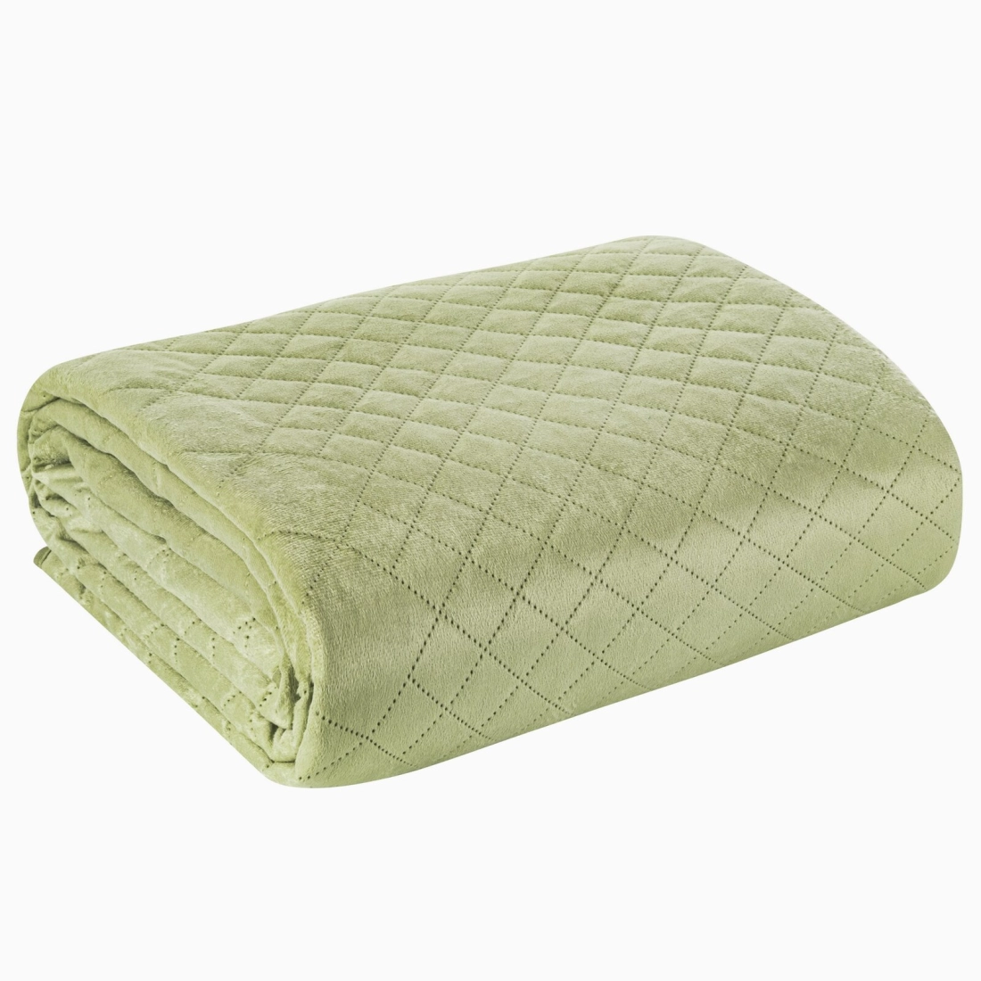 Prehoz 220x240 cm s geometrickým vzorom, svetlozelený