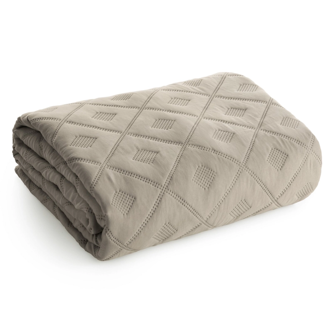 Prehoz 220x240 cm s geometrickým vzorom, tmavobéžový