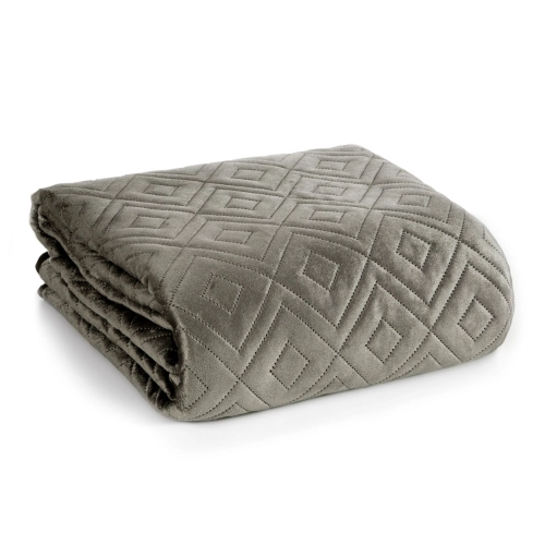 Prehoz 220x240 cm s geometrickým vzorom, tmavobéžový