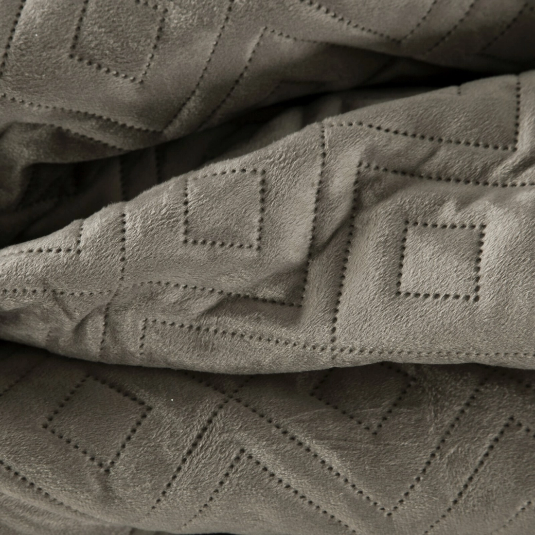 Prehoz 220x240 cm s geometrickým vzorom, tmavobéžový