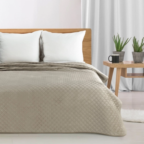 Prehoz 220x240 cm s motívom rybej šupiny, béžový