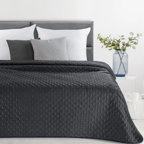 Prehoz 220x240 cm velúrový, čierny