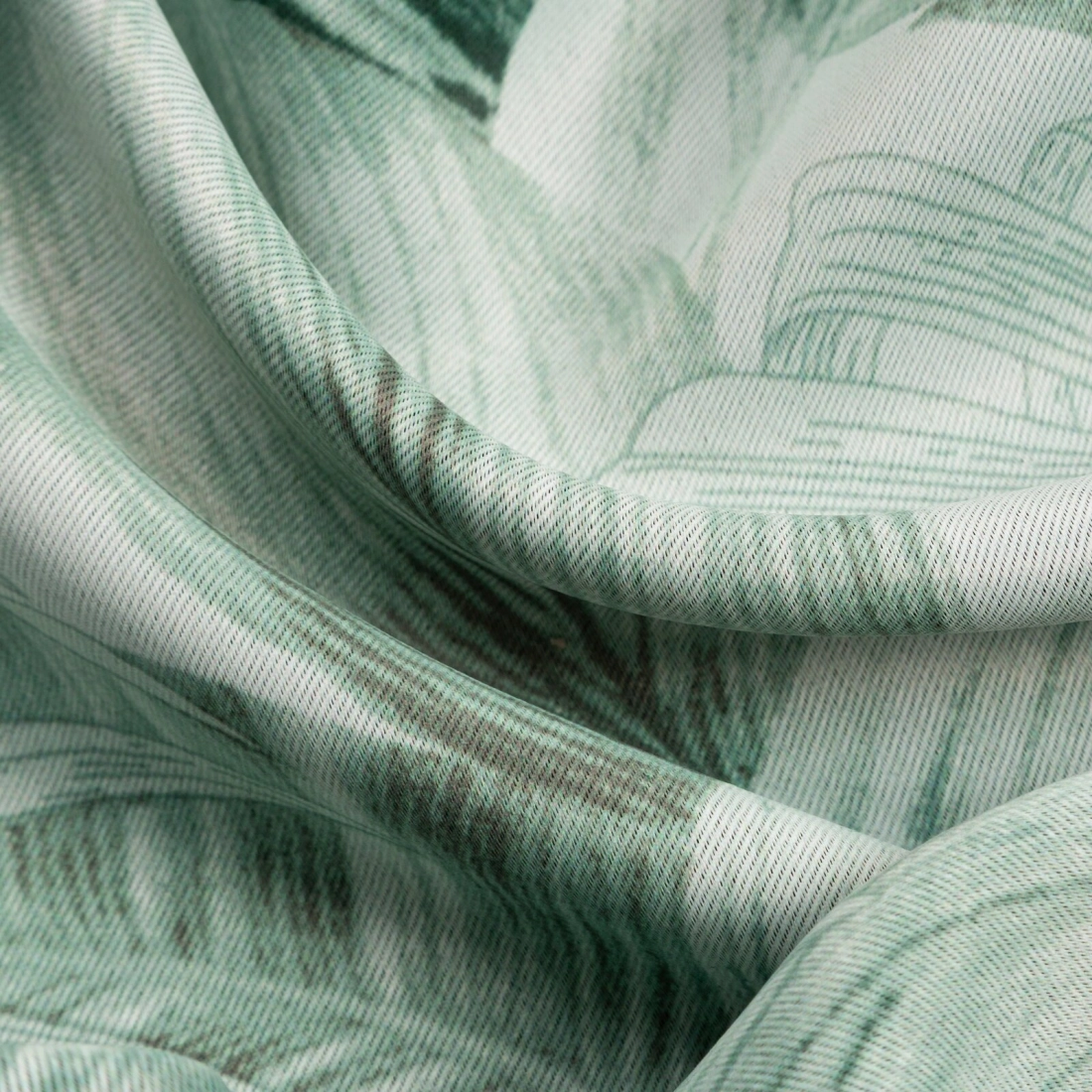 Prehoz 220x240 cm zamatový mätový ROSES Eva Minge