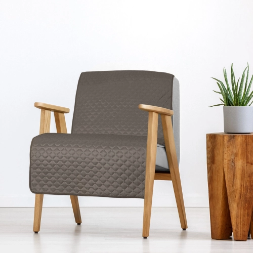 Prehoz 70x160 cm s geometrickým vzorom, tmavobéžový