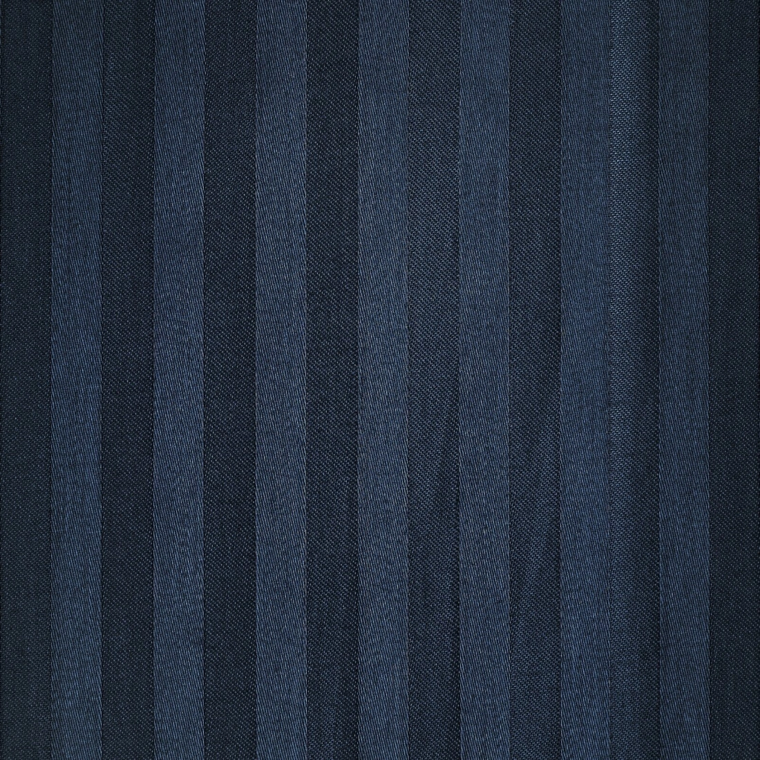 Set obliečok 220x200 cm saténové prúžkované tmavomodré