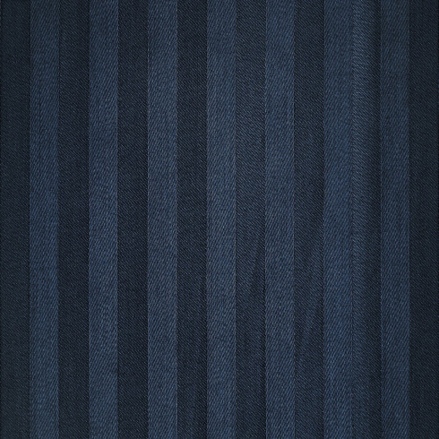 Set obliečok 220x200 cm saténové prúžkované tmavomodré