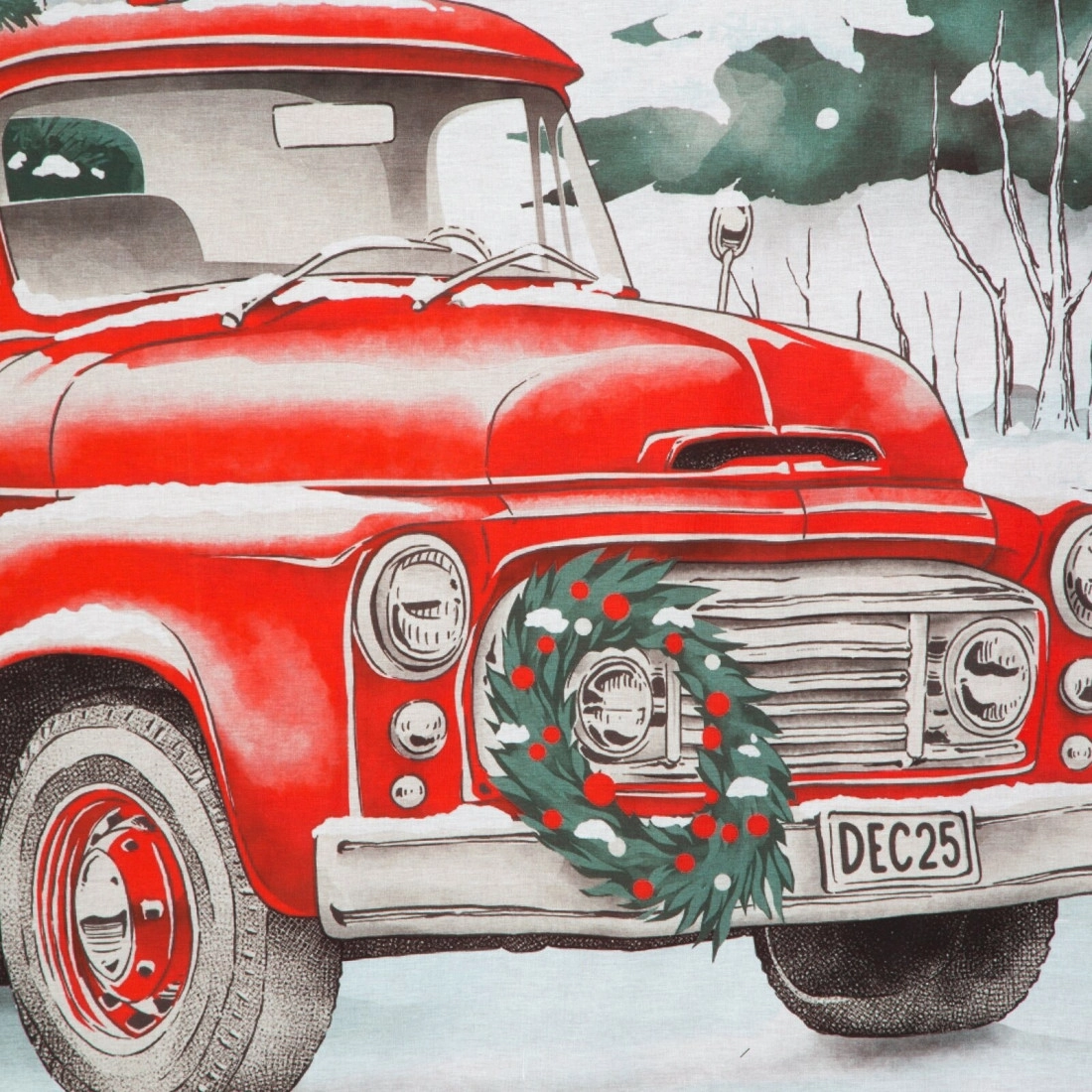 Vianočné obliečky 140x200 cm bavlnené renforcé, červené a biele