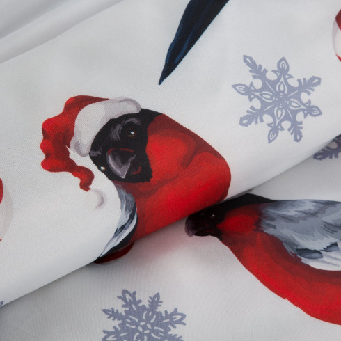 Vianočné obliečky 140x200 cm mikrovláknové, biele a červené