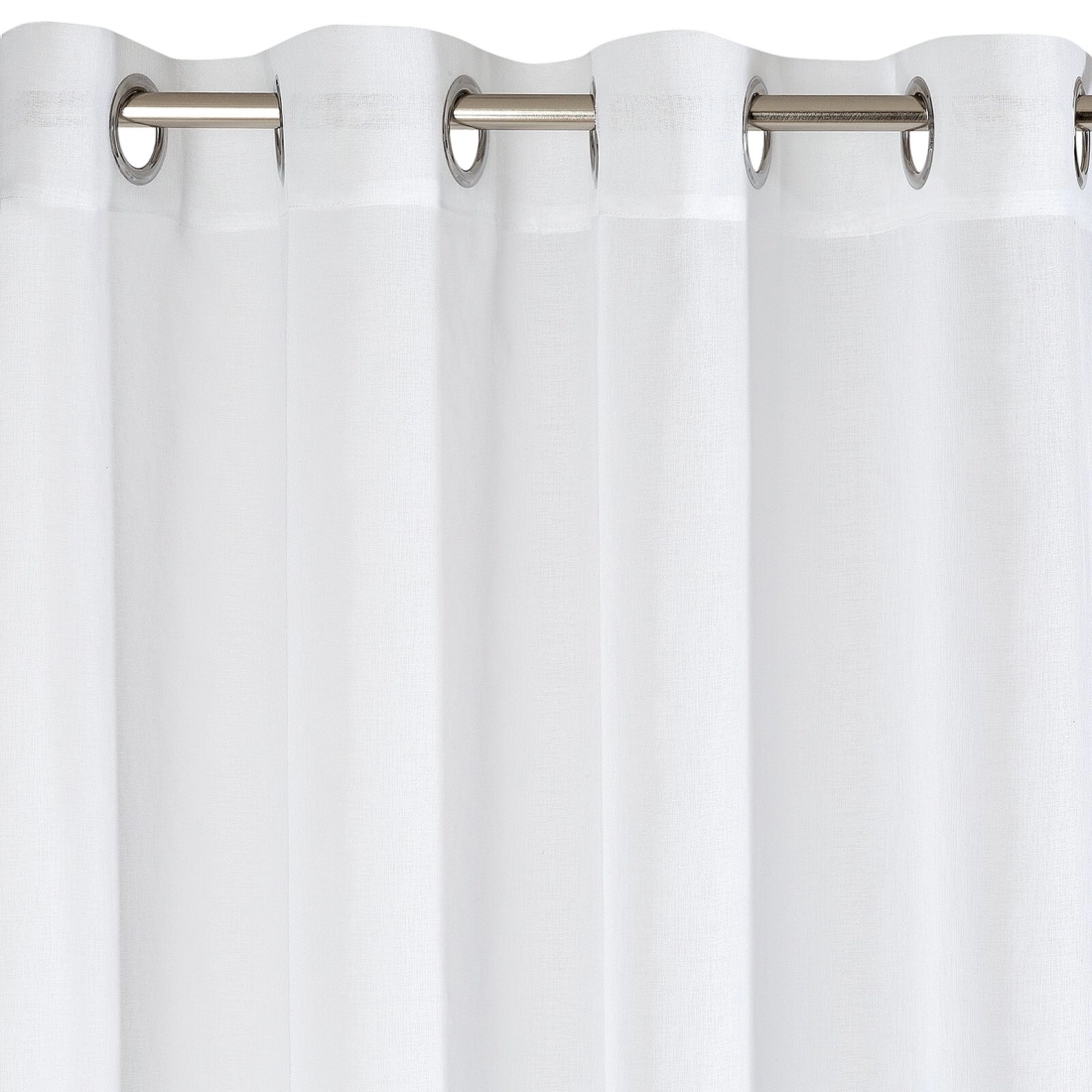 Záclona 140x250 cm etamínová biela na kovové krúžky ESIM