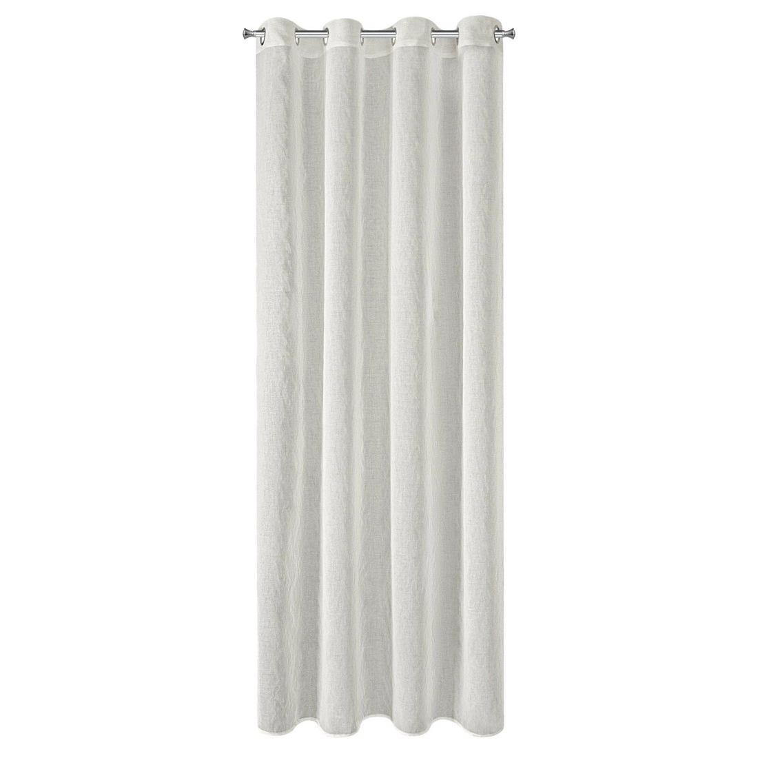 Záclona 140x250 cm prírodná na kovové krúžky AUREA