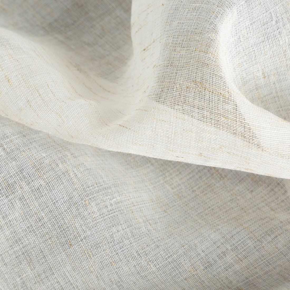 Záclona 140x250 cm prírodná na kovové krúžky AUREA