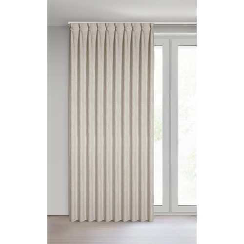 Záves 125x270 cm svetlobéžový na riasiacu pásku JULA