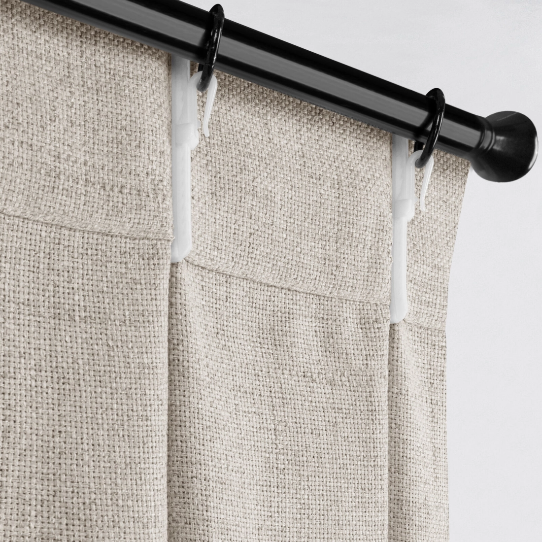 Záves 125x270 cm svetlobéžový na riasiacu pásku JULA