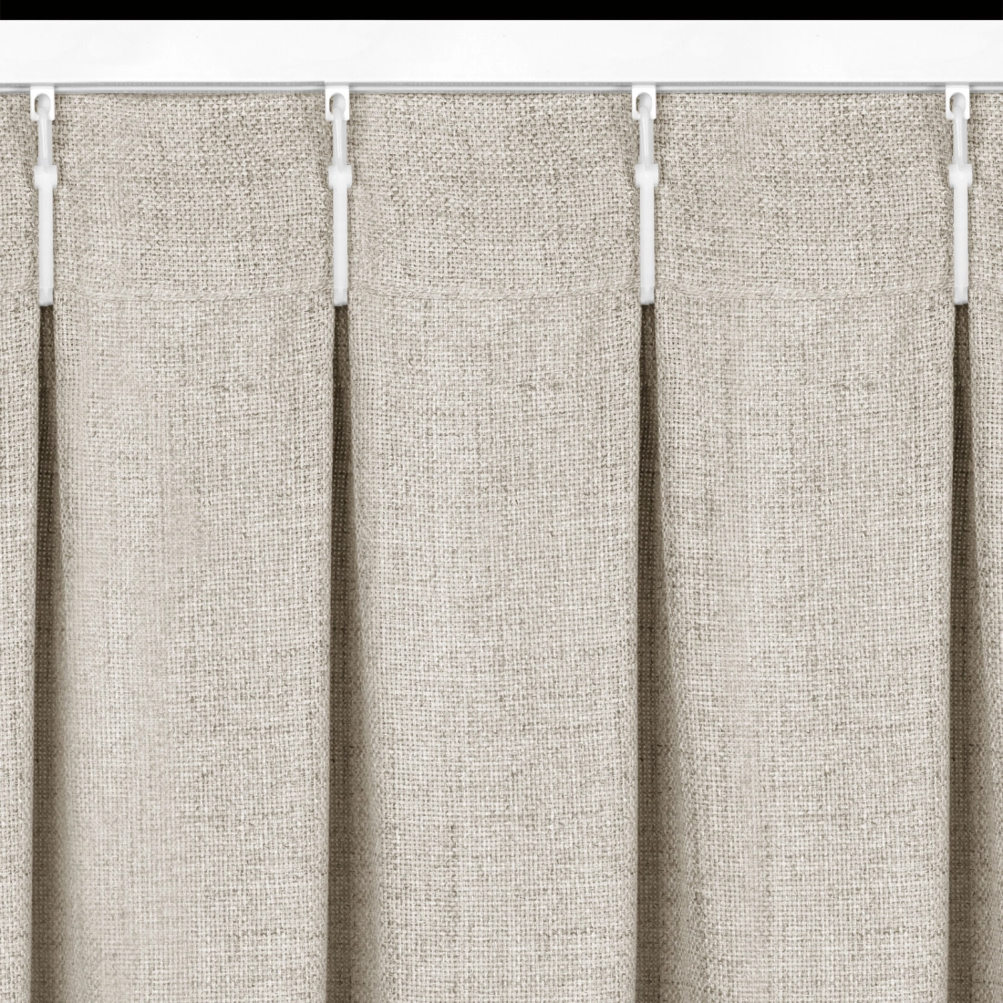 Záves 125x270 cm svetlobéžový na riasiacu pásku JULA