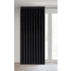 Záves 125x270 cm zamatový čierny na riasiacu pásku MELANIE