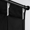 Záves 125x270 cm zamatový čierny na riasiacu pásku MELANIE