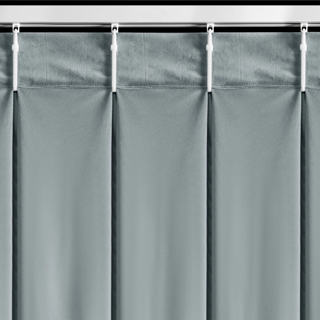 Záves 125x270 cm zamatový sivý MELANIE