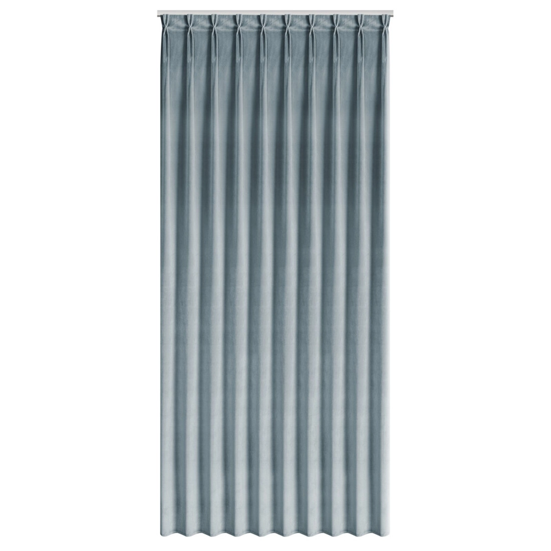 Záves 125x270 cm zamatový sivý MELANIE