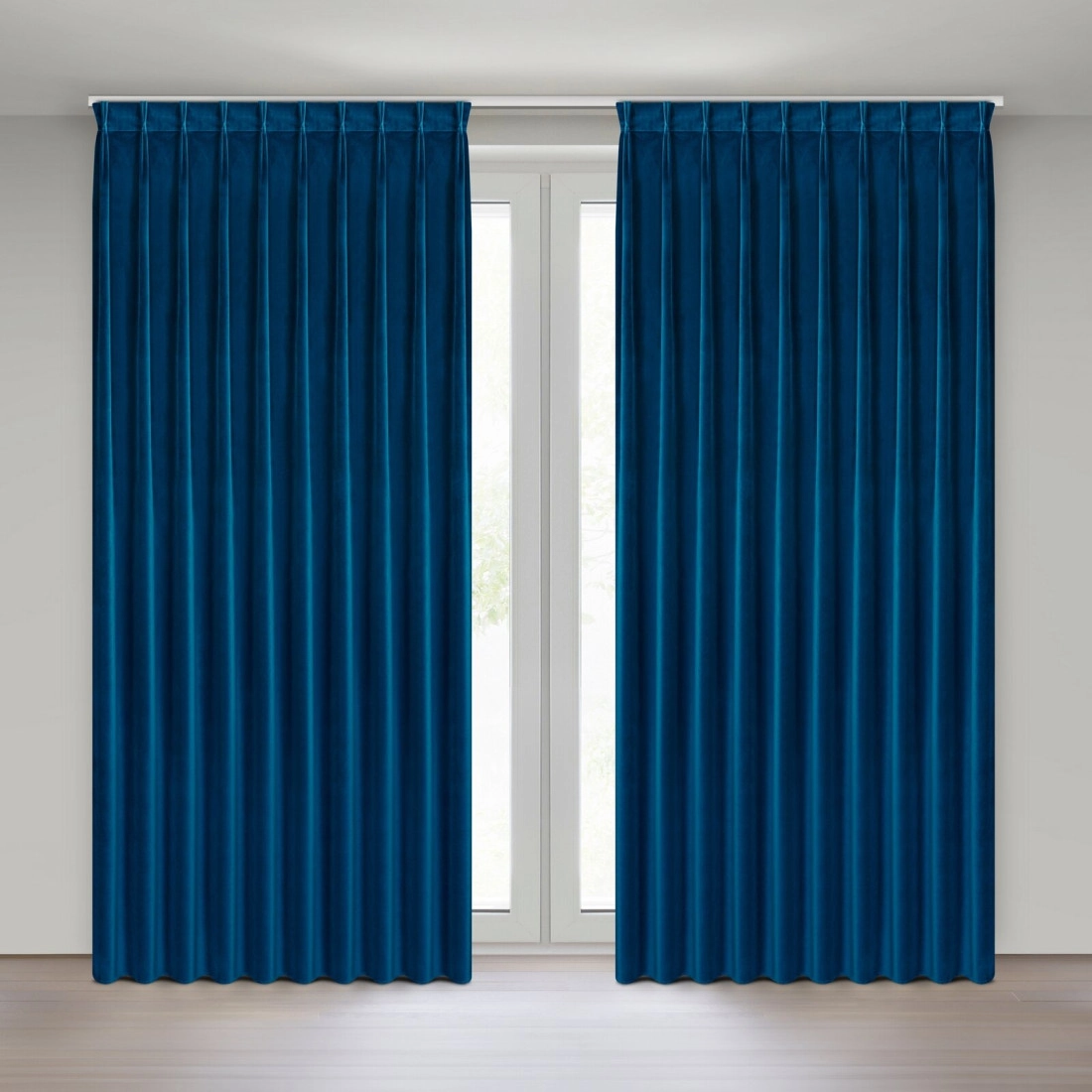 Sametový závěs 125x270 cm tmavě modrý MELANIE