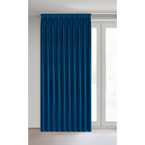 Sametový závěs 125x270 cm tmavě modrý MELANIE