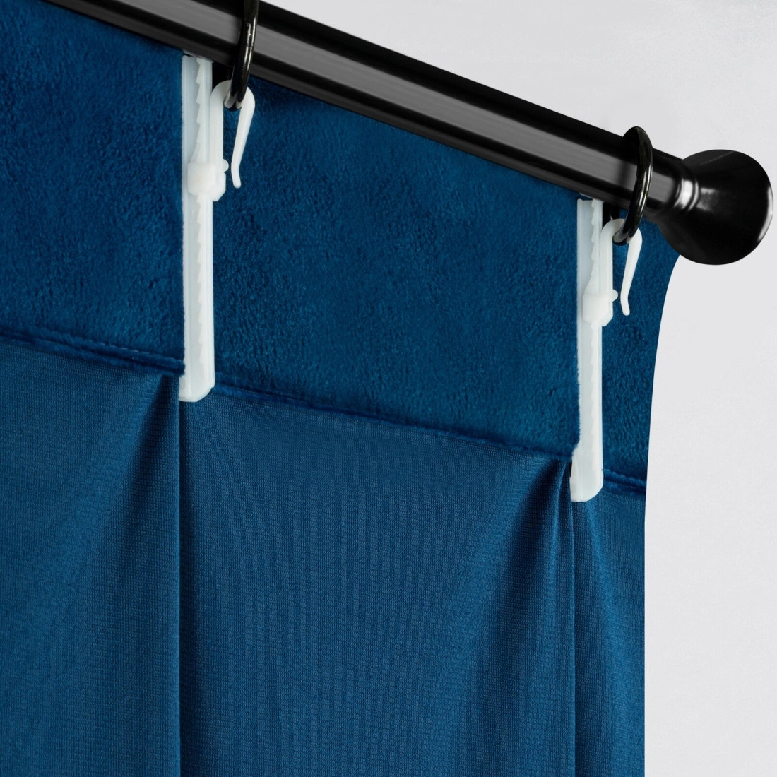 Sametový závěs 125x270 cm tmavě modrý MELANIE