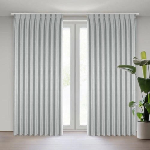 Závěs 125x270 cm zatemňovací stříbrný NELISA