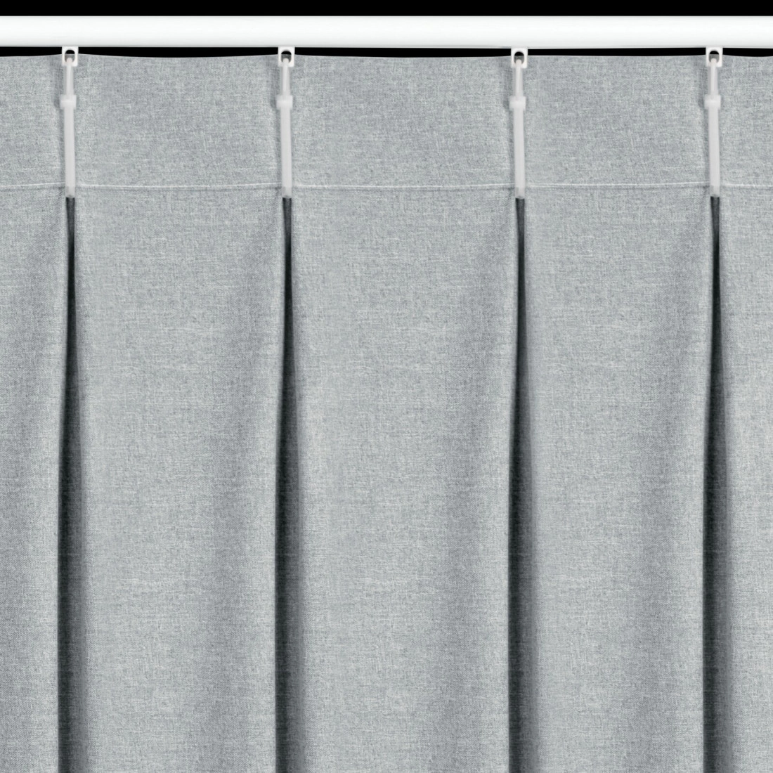 Závěs 125x270 cm zatemňovací stříbrný NELISA