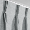 Závěs 125x270 cm zatemňovací stříbrný NELISA